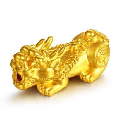 Natural Crystal/Gemstone with 24 Karat Real Gold