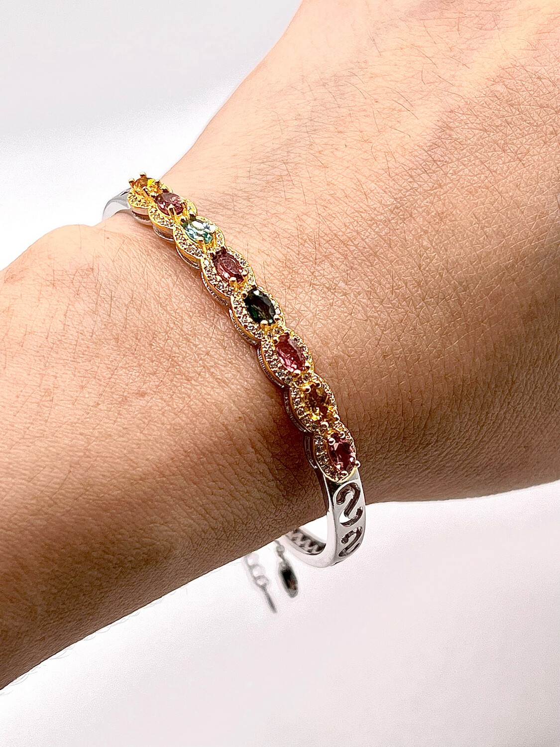 Natural Tourmaline Bangle