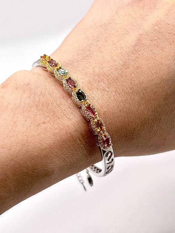 Natural Tourmaline Bangle