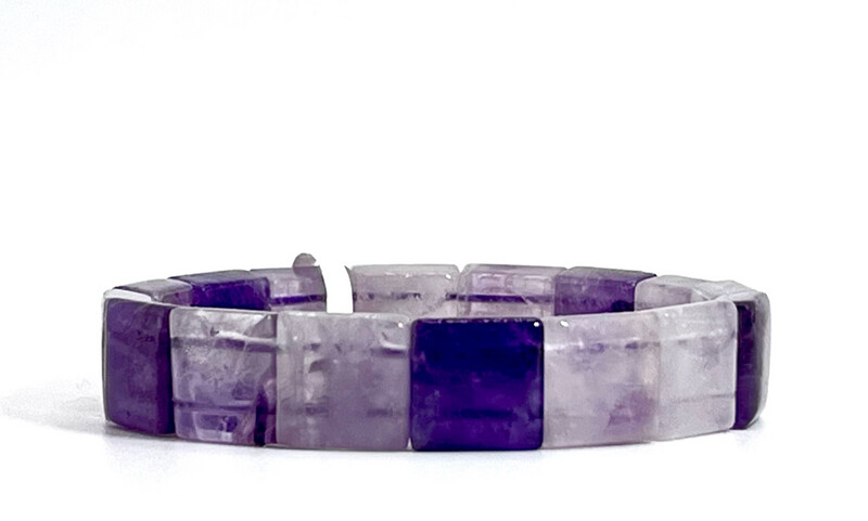 Natural Amethyst Soft Bangle