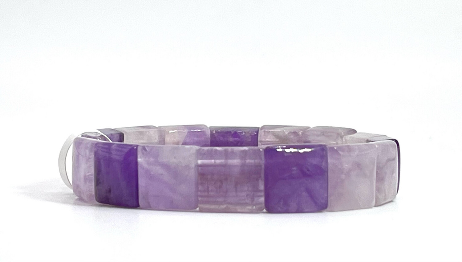 Natural Amethyst Soft Bangle