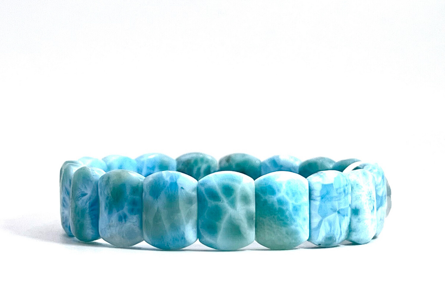 Natural Larimar Soft Bangle