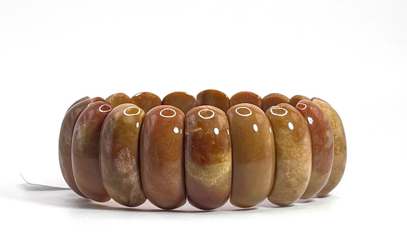 Natural Yellow Jasper Soft Bangle