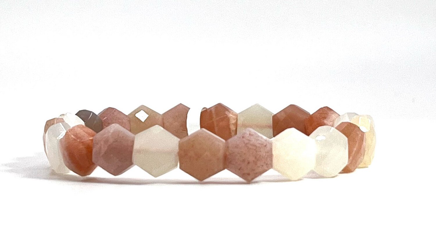 Natural Sunstone Soft Bangle