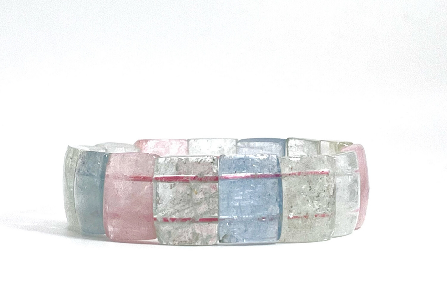 Natural Morganite Soft Bangle
