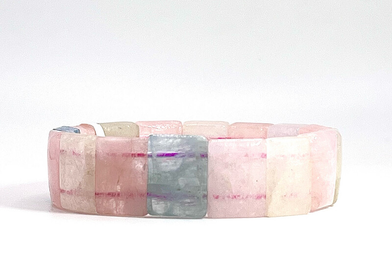Natural Morganite Soft Bangle