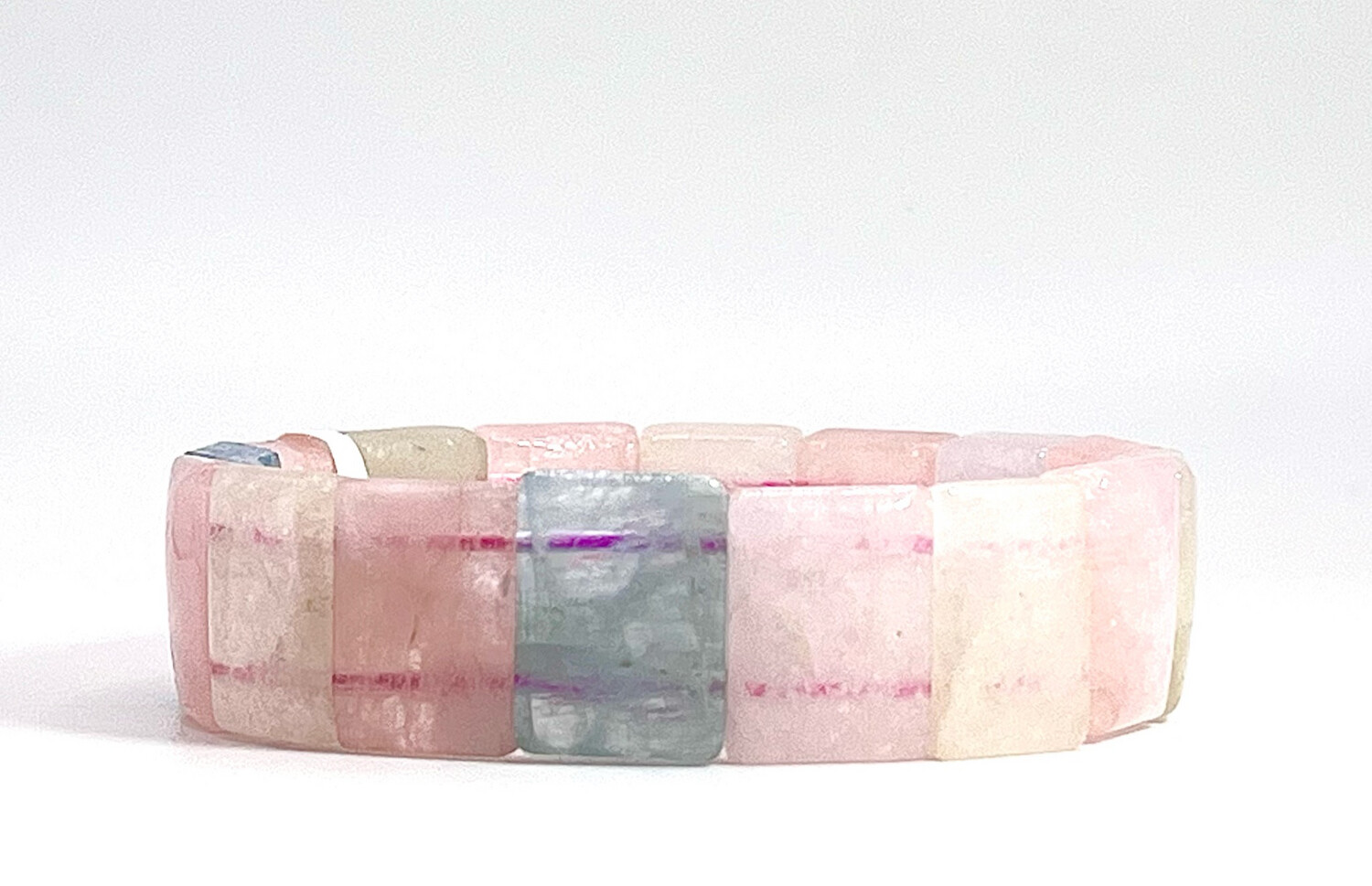 Natural Morganite Soft Bangle