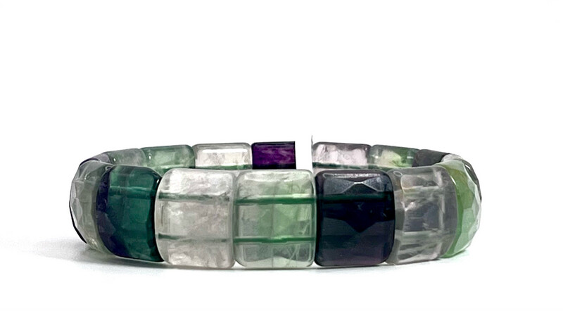 Natural Flourite Soft Bangle