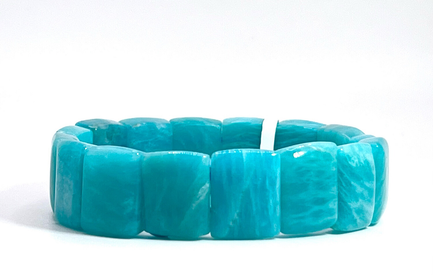 Natural Amazonite Soft Bangle