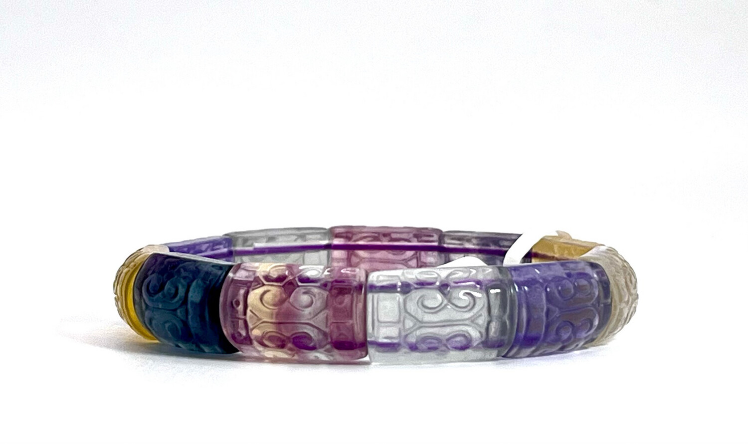 Natural Flourite Soft Bangle