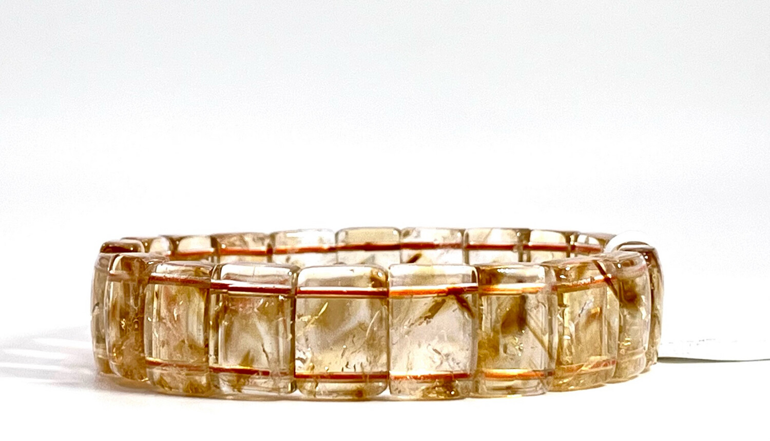Natural Tower Citrine Tower Soft Bangle