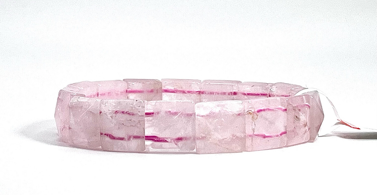 Natural Rose Quartz Soft Bangle