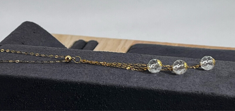 Natural Topaz Necklace 18K