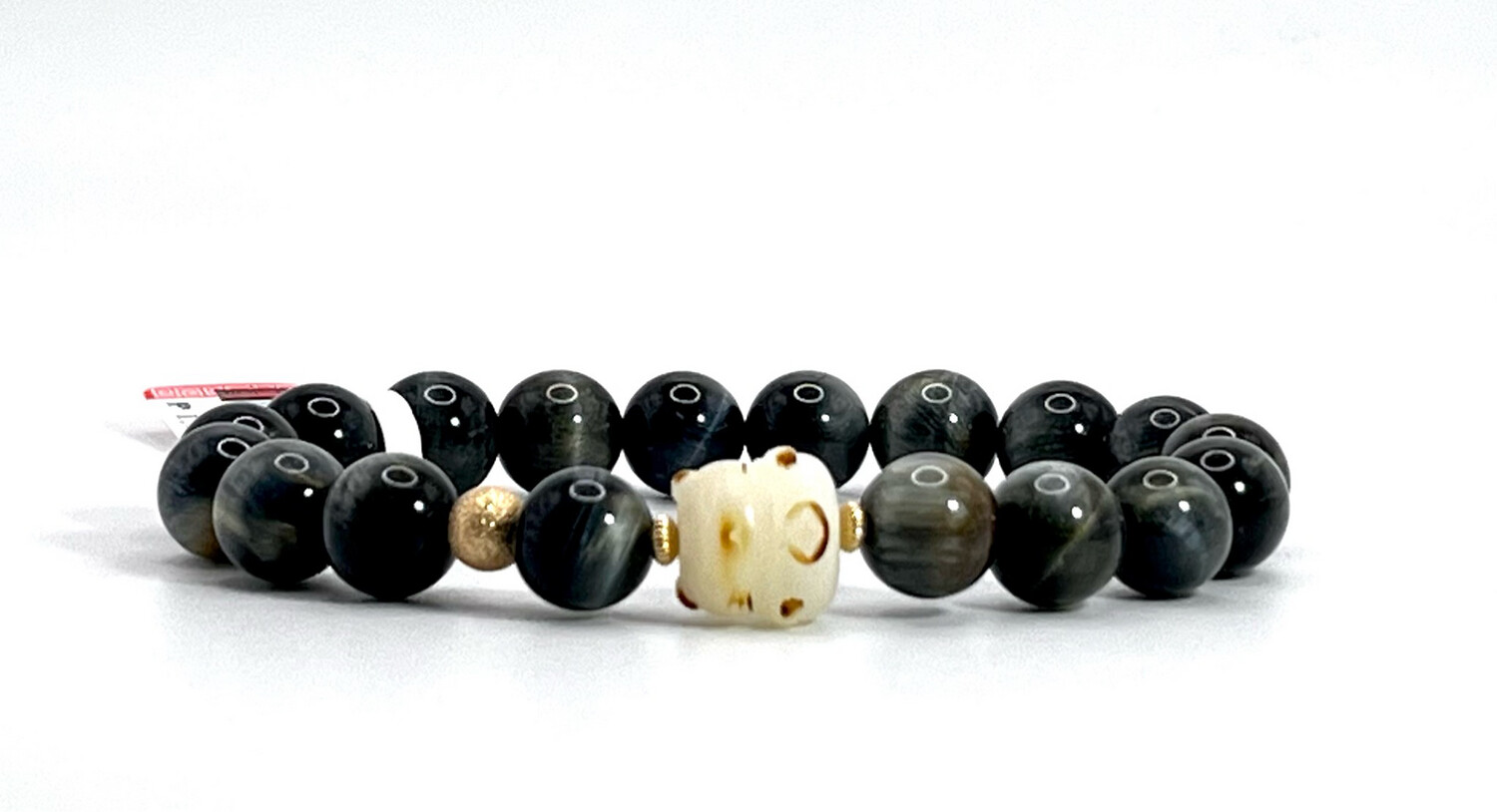 Natural Dream Tiger Eye with Lucky Cat