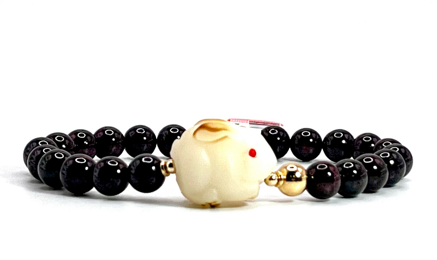 Natural Garnet with Rabbit