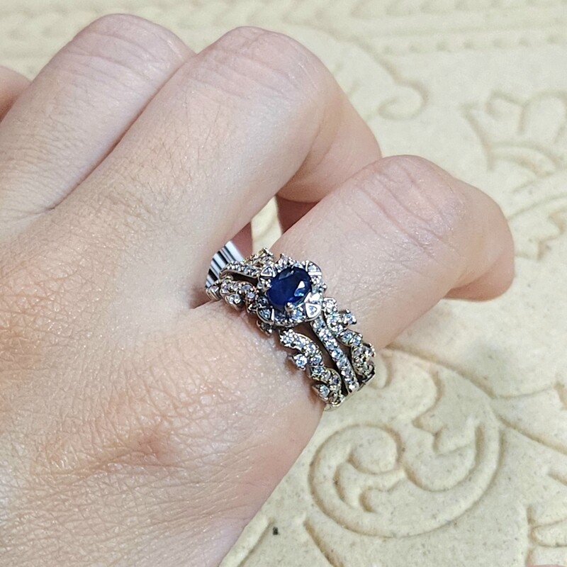 Natural Sapphire Open Ring