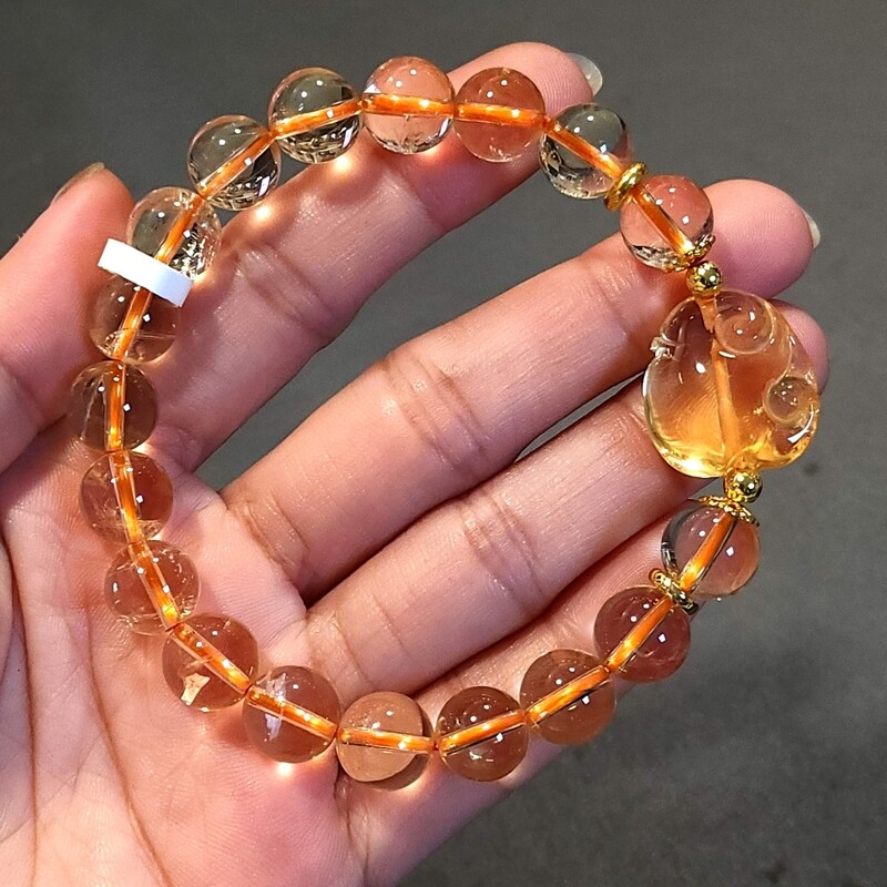 Natural Citrine with Ruyi