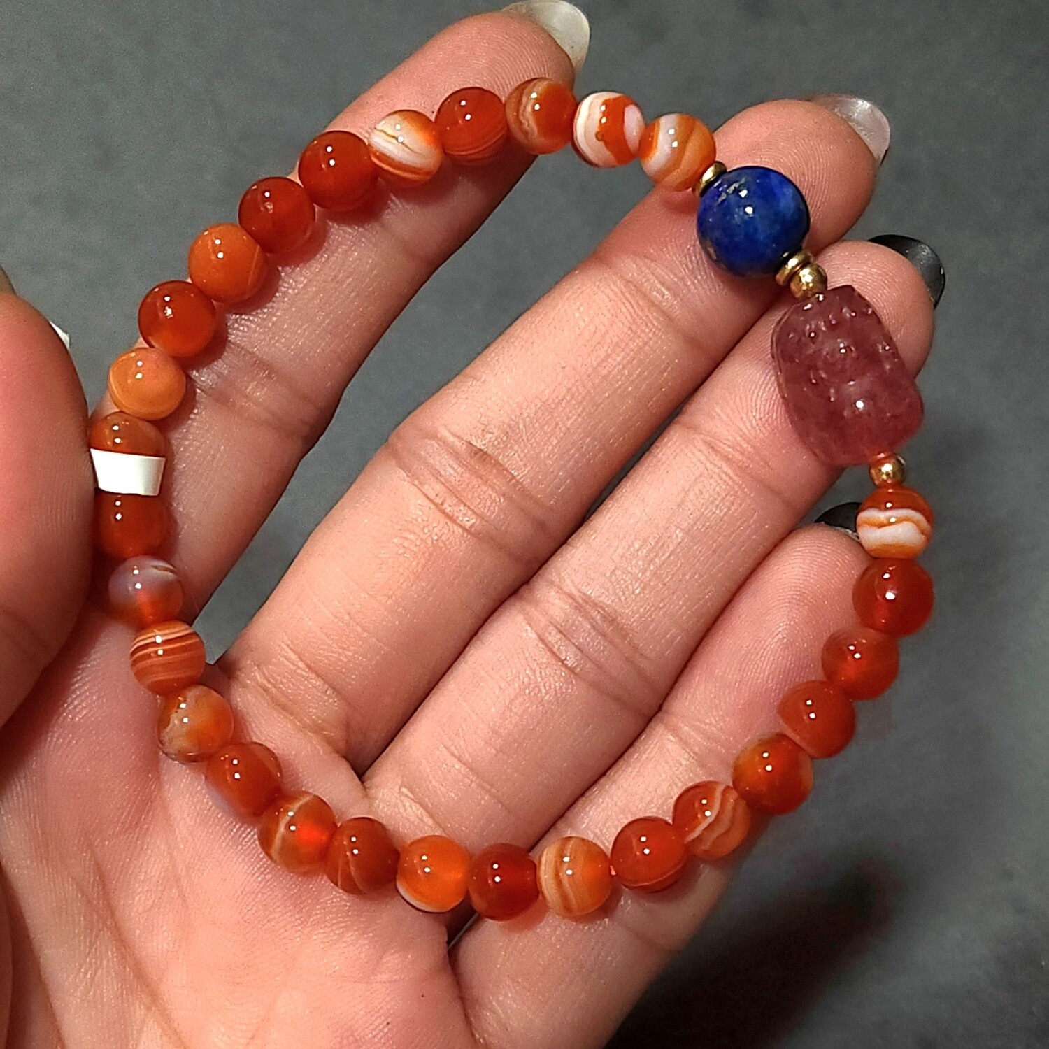 Natural Agate with Pixiu