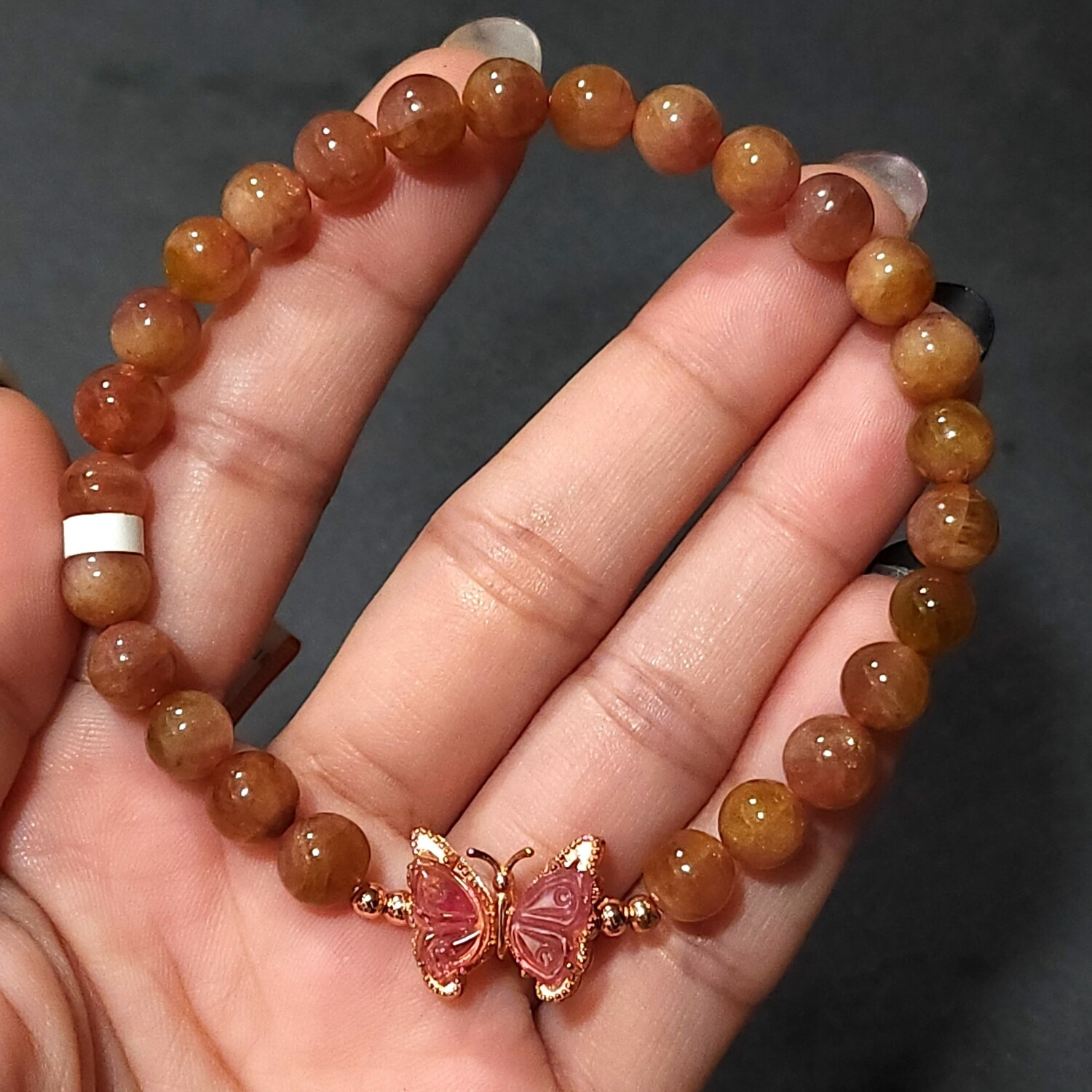 Natural Tourmaline with Butterfly