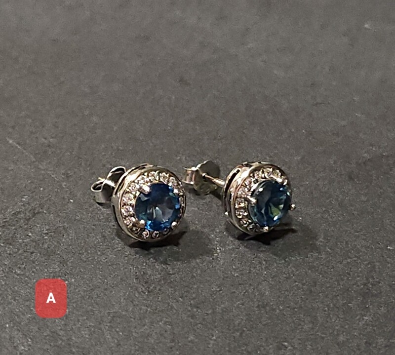Natural Topaz Earring
