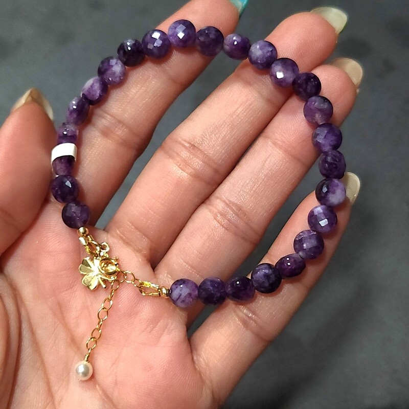 Natural Amethyst with Clover