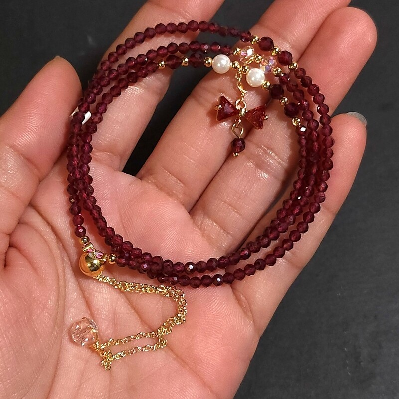 Natural Red Garnet 2 in 1