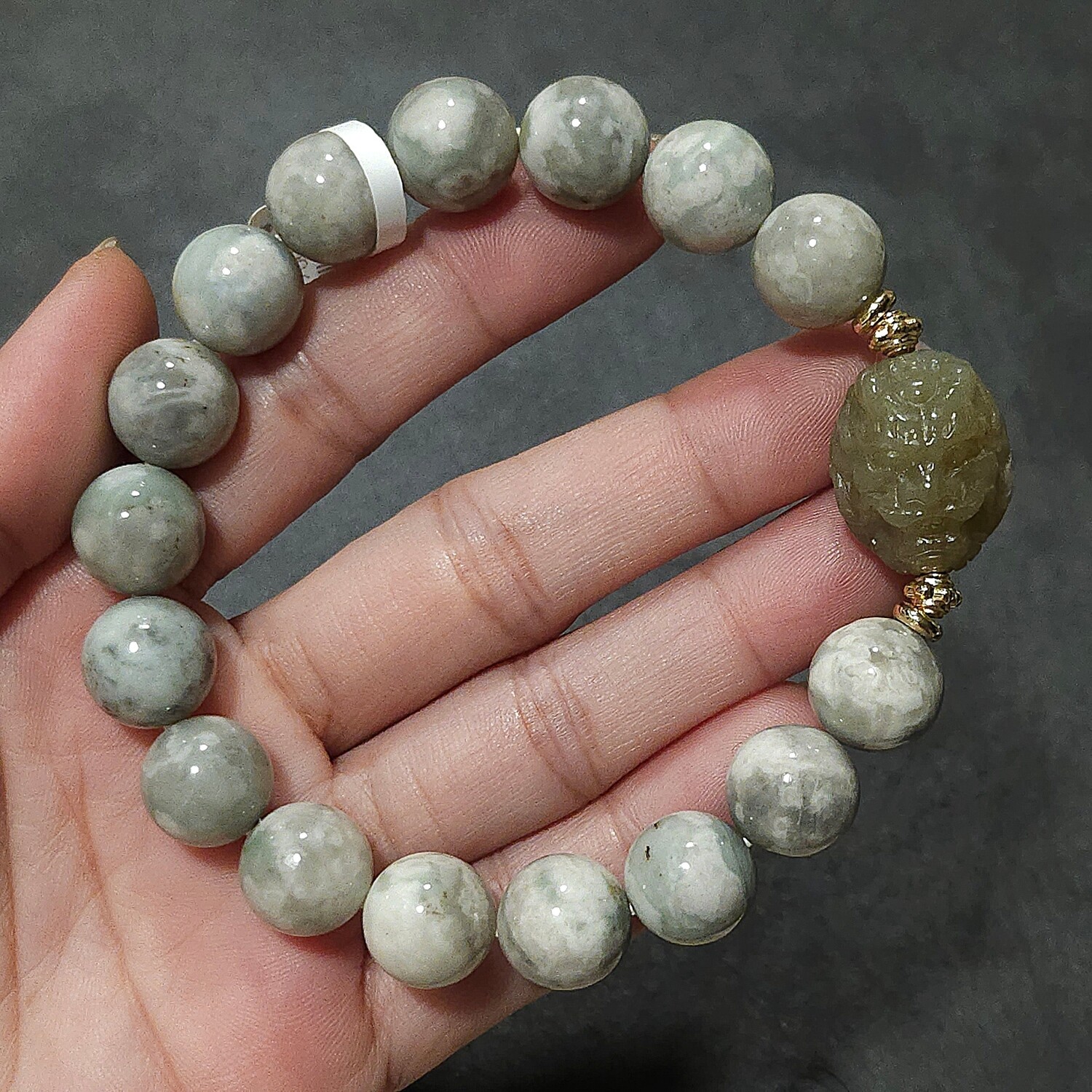 Natural Serpentine Jade with Dragon