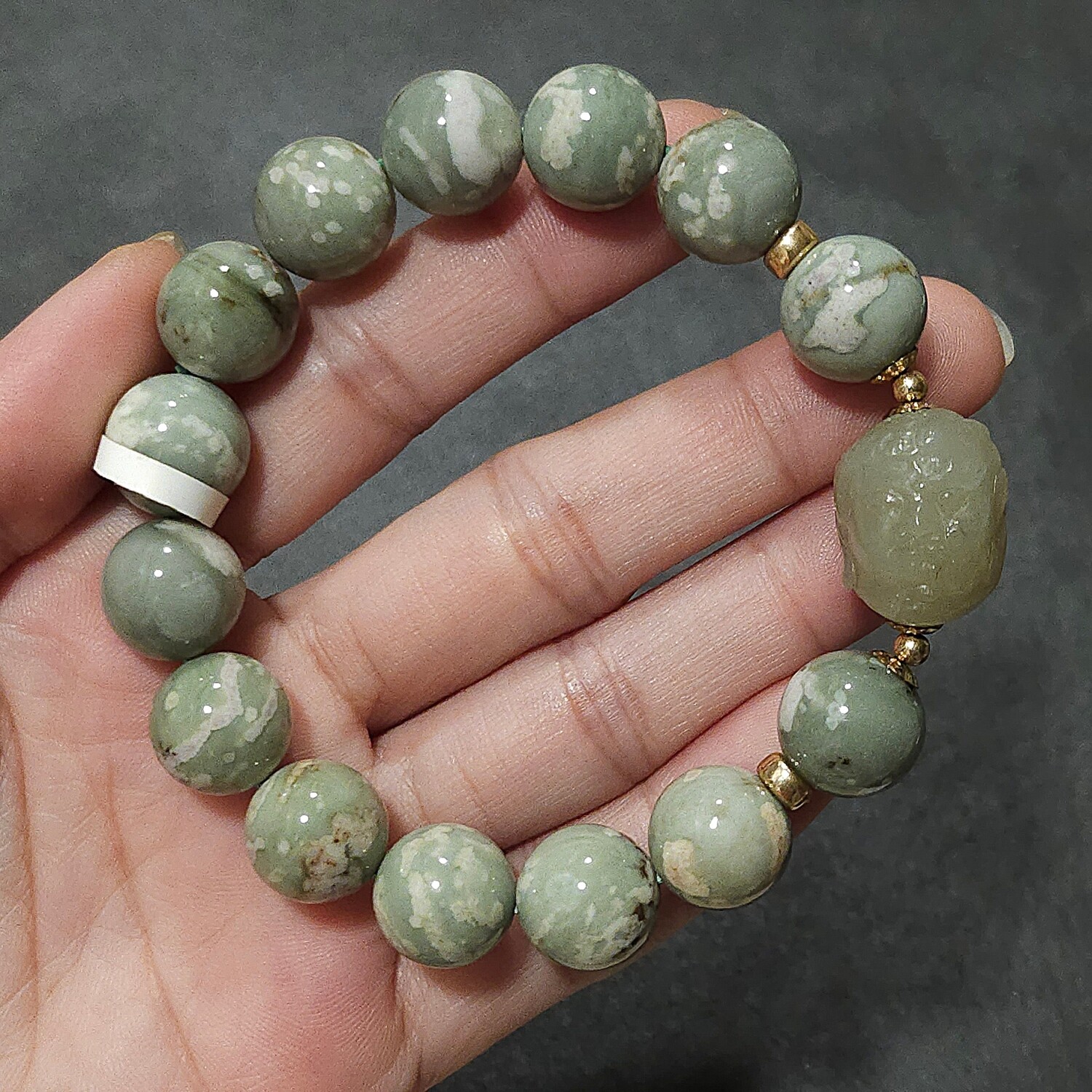 Natural Serpentine Jade with Mara