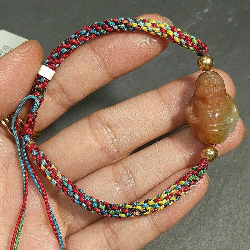 Natural Yan Yuan Agate Buddha