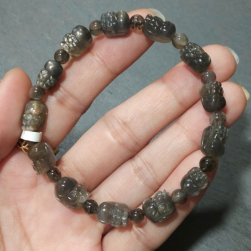 Natural Black Sunstone Pixiu