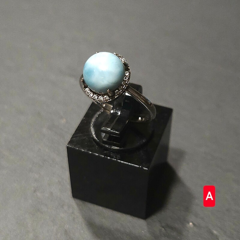 Natural Larimar Ring