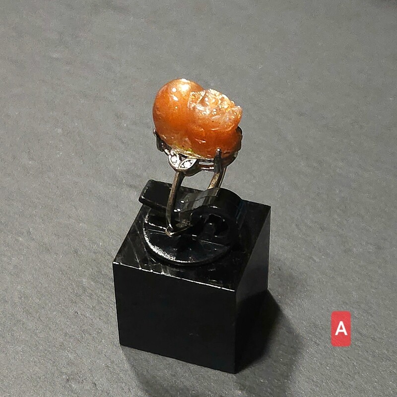 Natural Arusha Sunstone Pixiu Ring