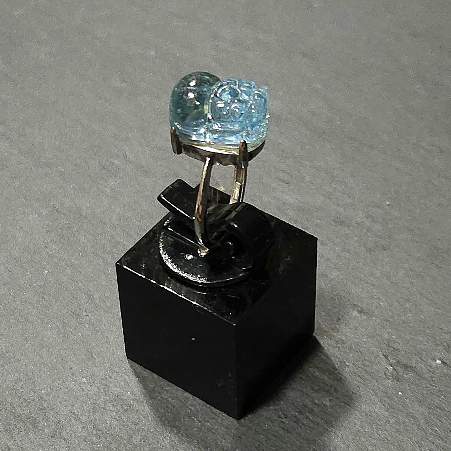 Natural Aquamarine Pixiu Ring