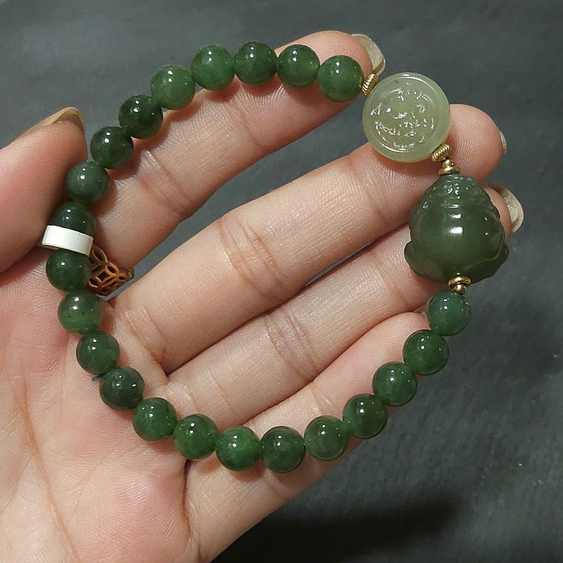 Natural Hetian Jade with Pixiu