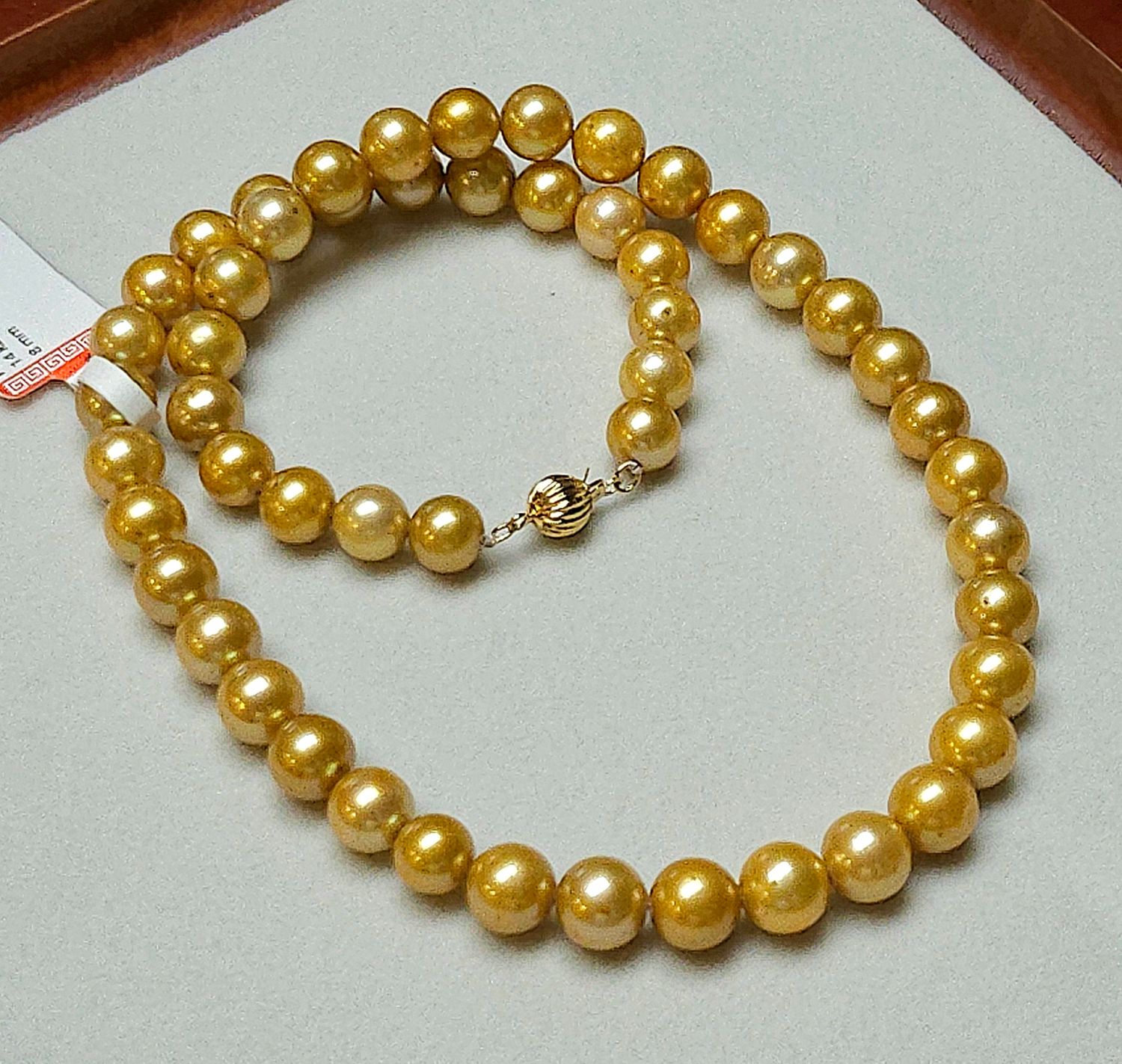 Natural Fresh Water Pearl Necklace 14K