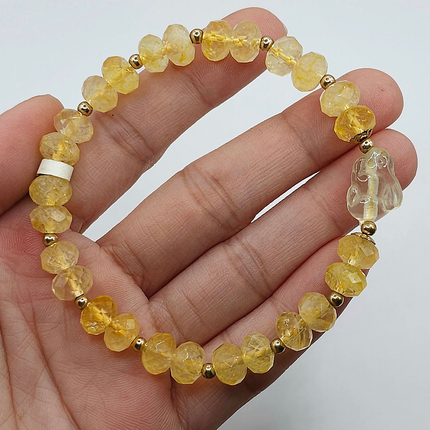 Natural Citrine with Rabbit