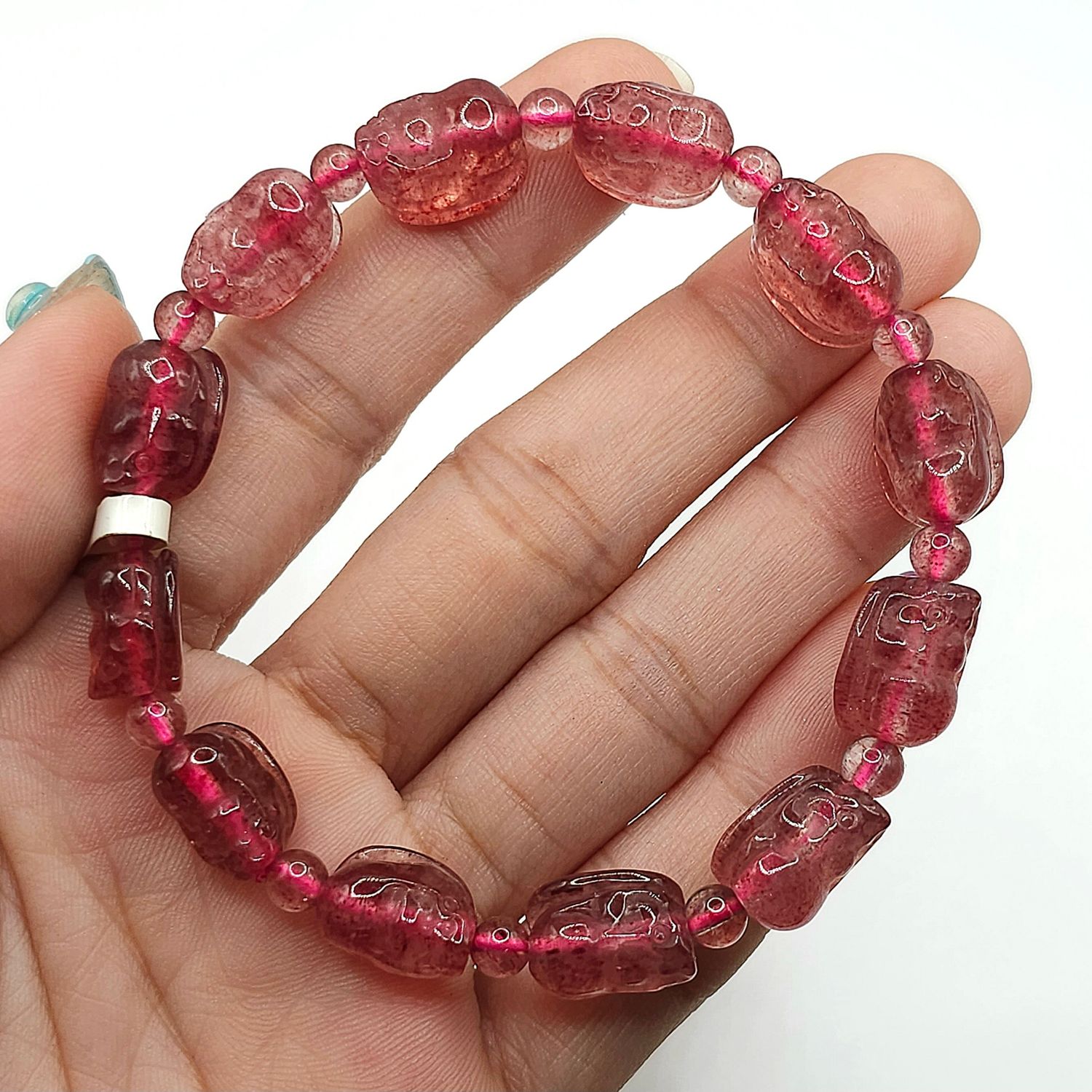 Natural Pixiu Strawberry Quartz