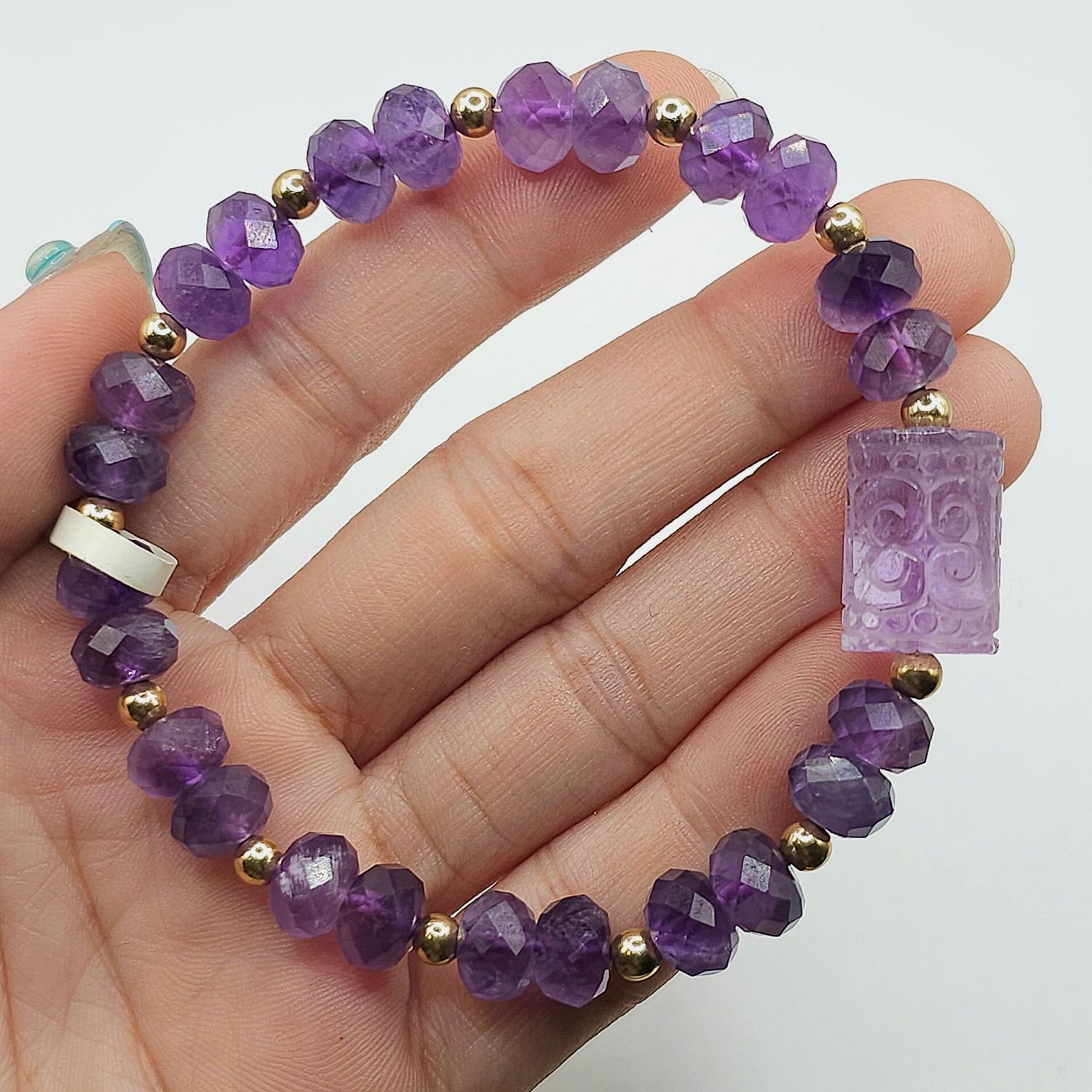 Natural Amethyst with Lucky Turn