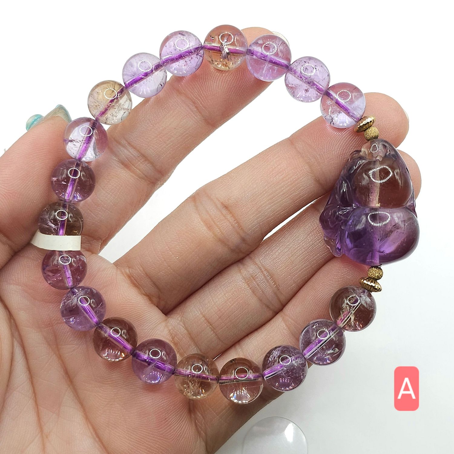 Natural Ametrine with Wu Lu