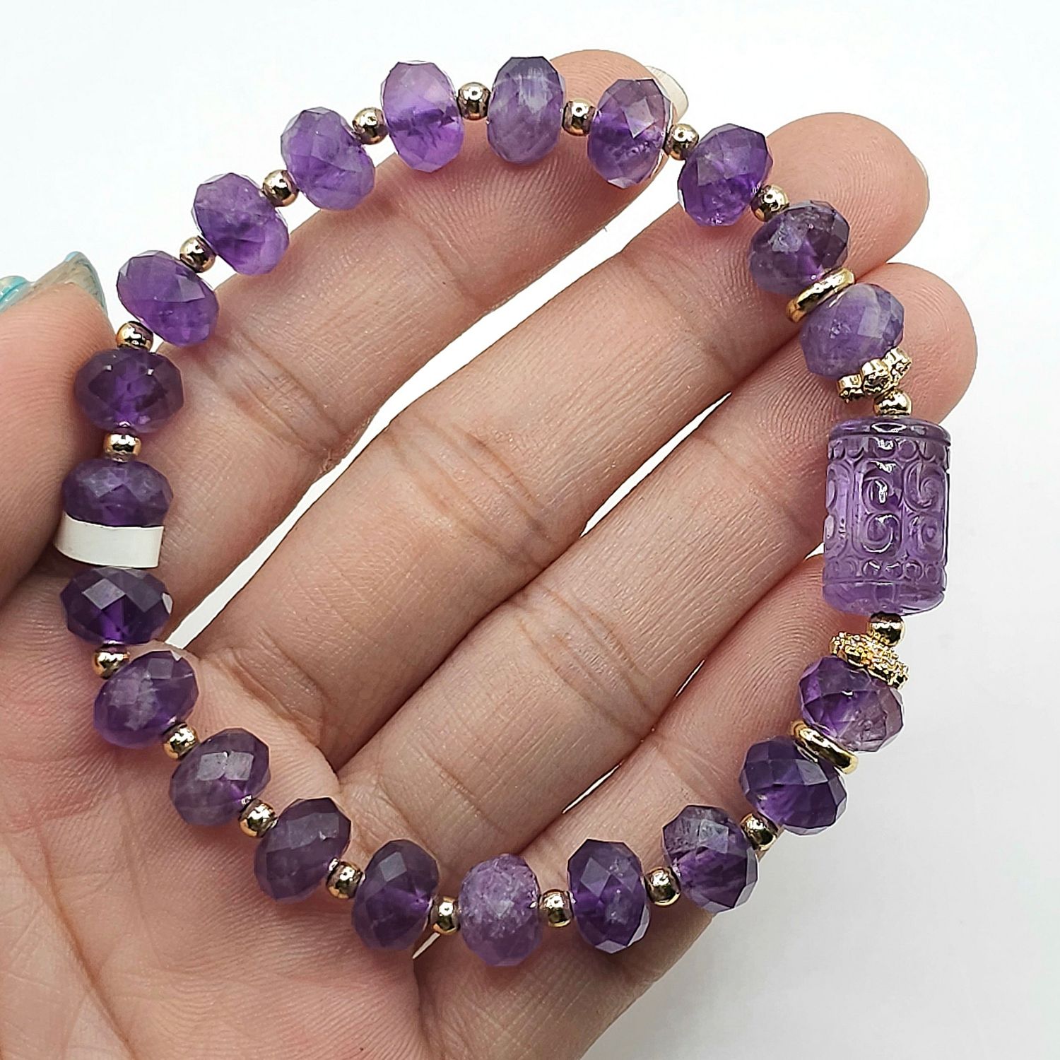 Natural Amethyst with Lucky Turn