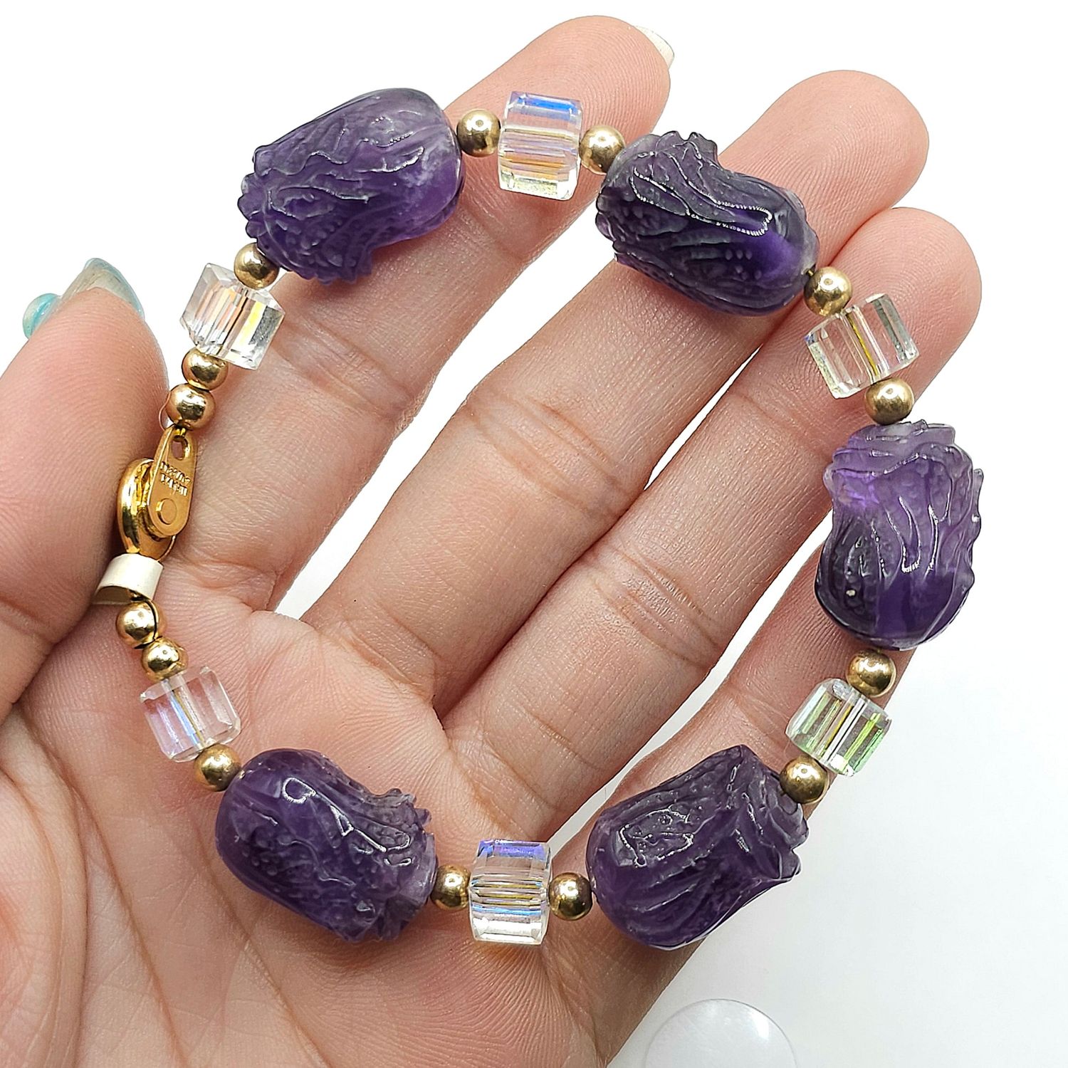 Natural Cabbage Amethyst