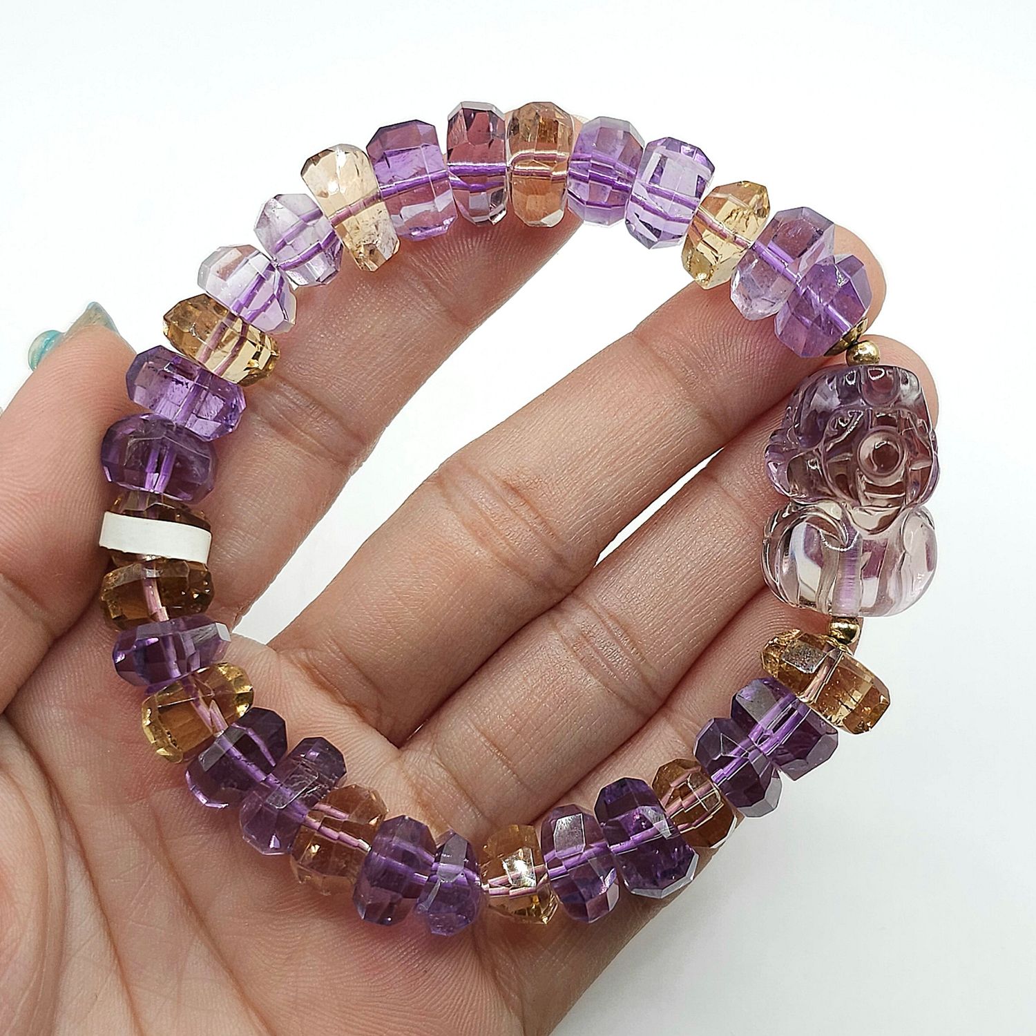 Natural Ametrine with Pixiu
