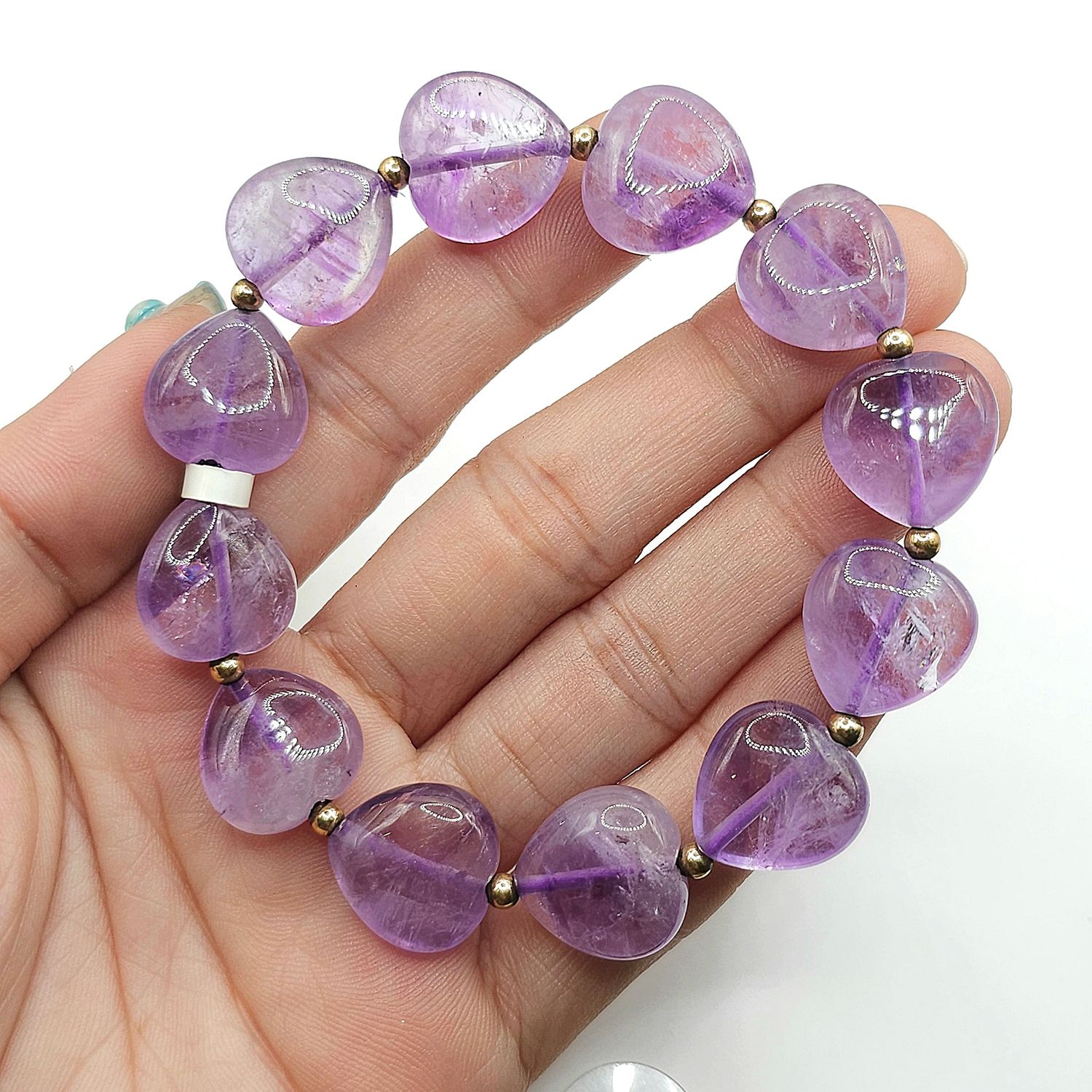 Natural Amethyst Heart