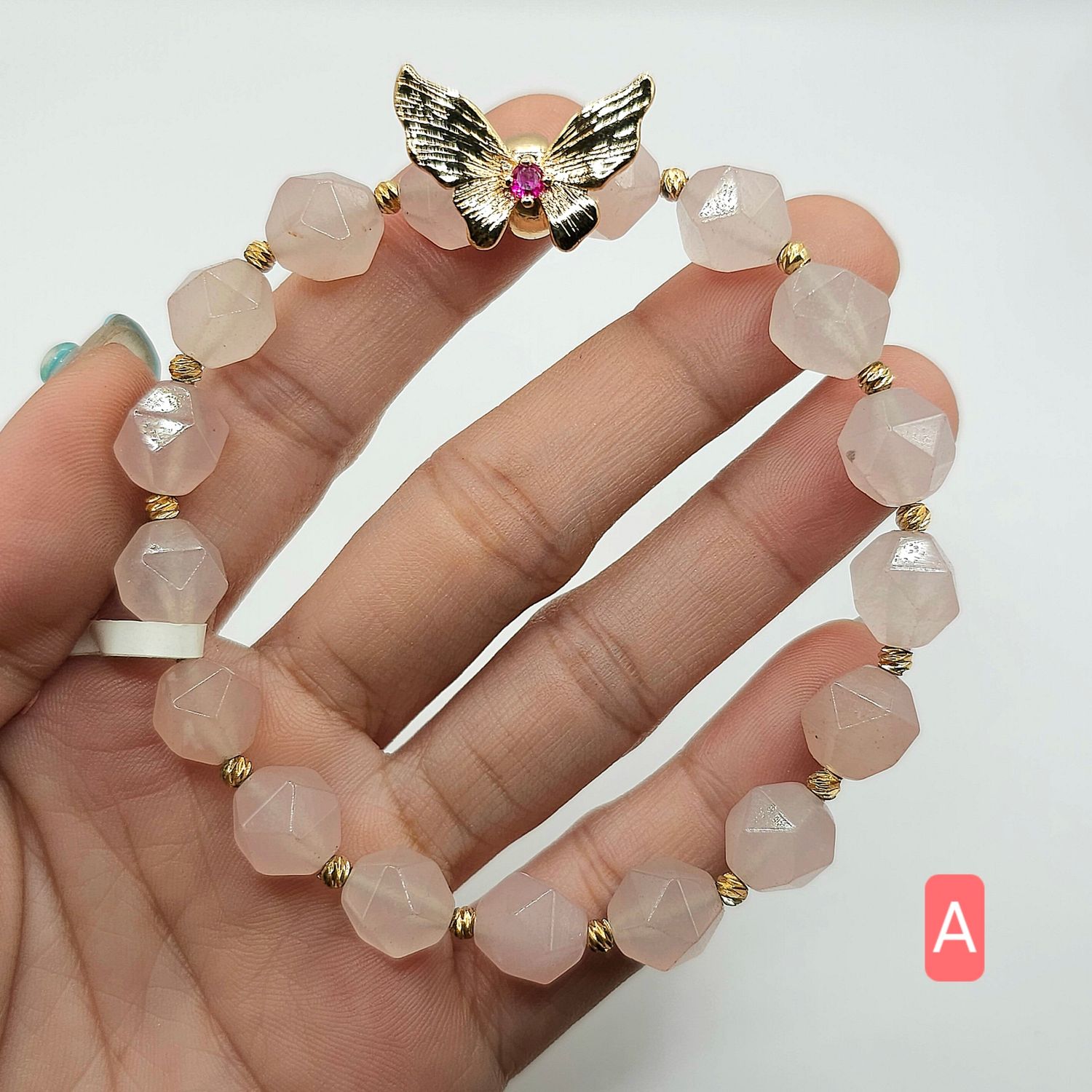 Natural Chalcedony with Butterfly
