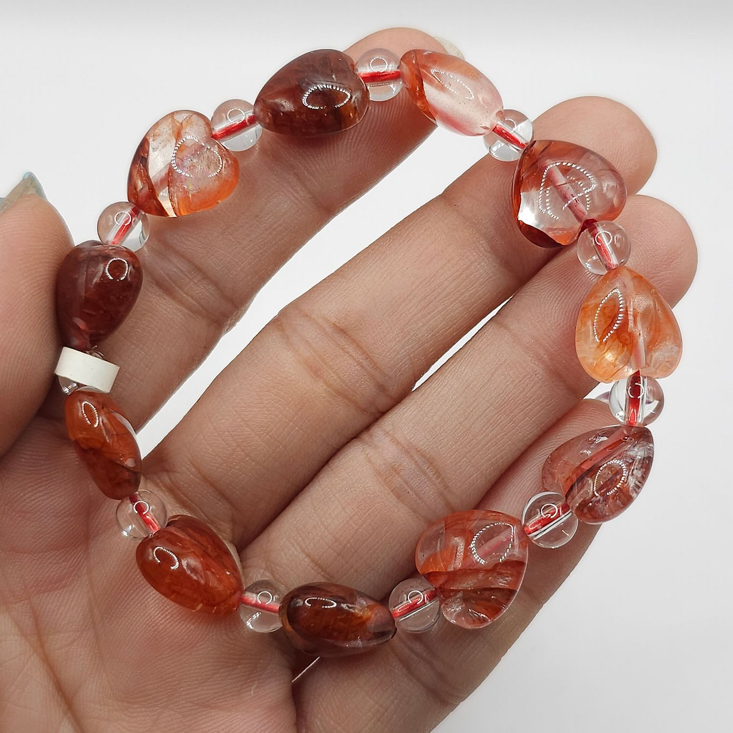Natural Heart Fire Quartz