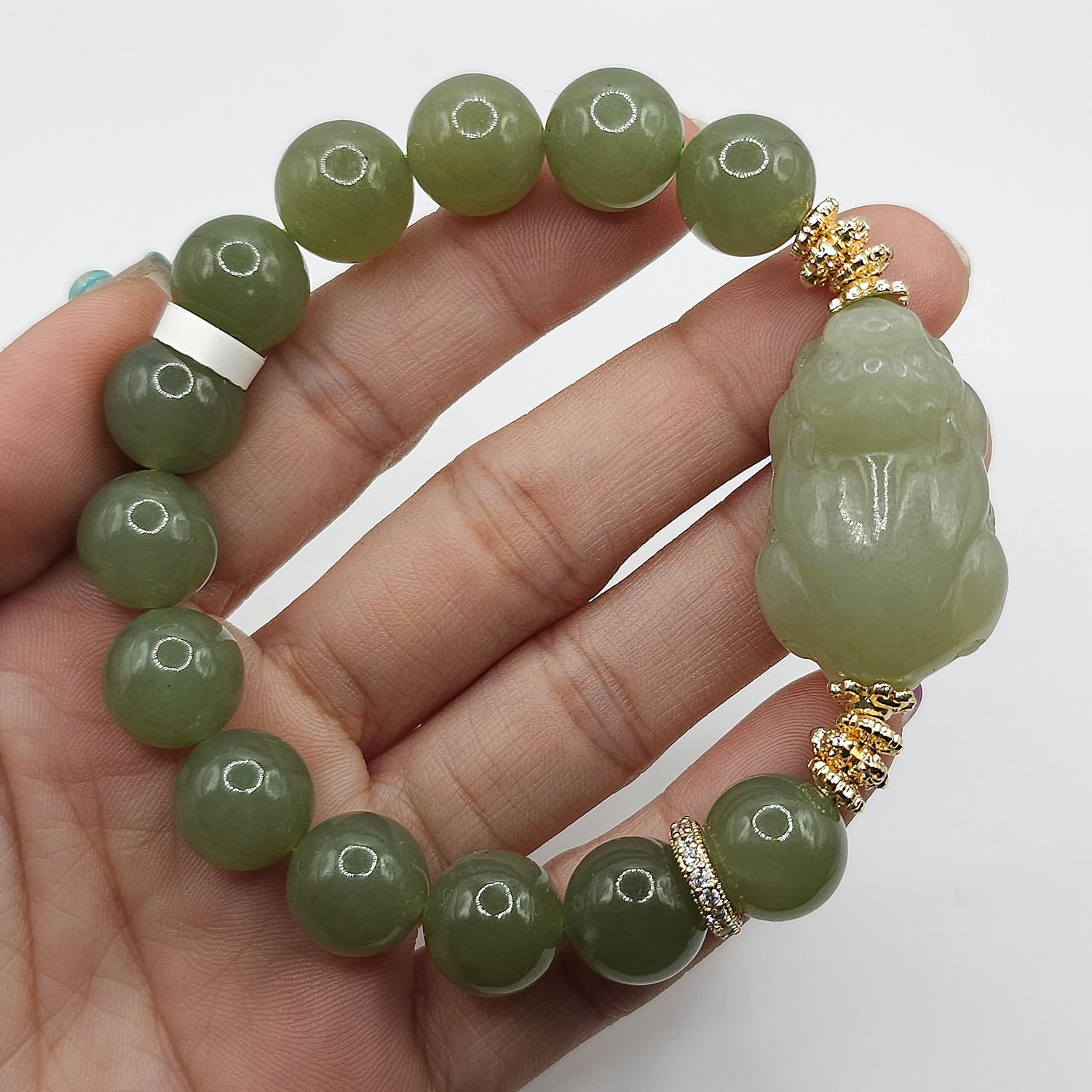 Natural Hetian Jade with Pixiu