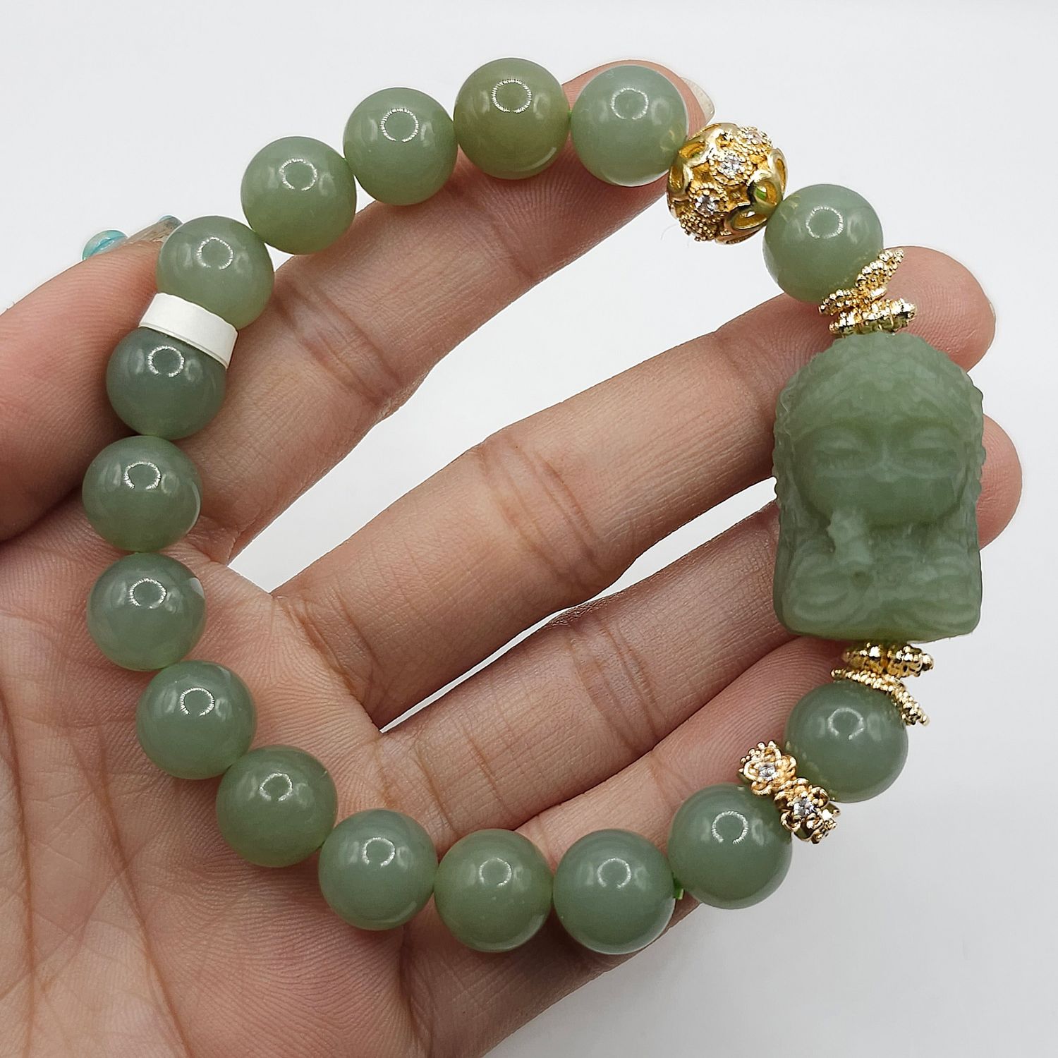 Natural Hetian Jade with Guanyin