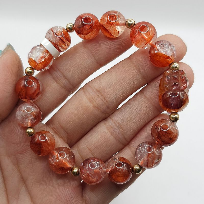 Natural Fire Quartz with Pixiu