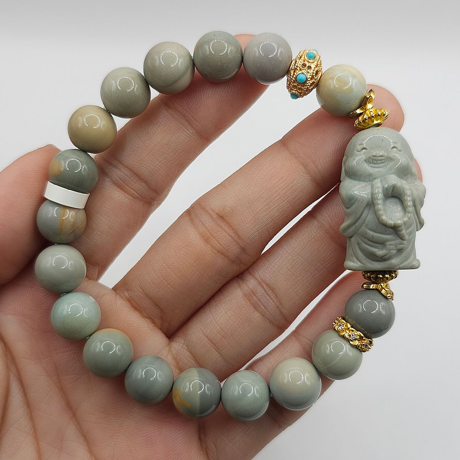 Natural Alashan Agate with Buddha