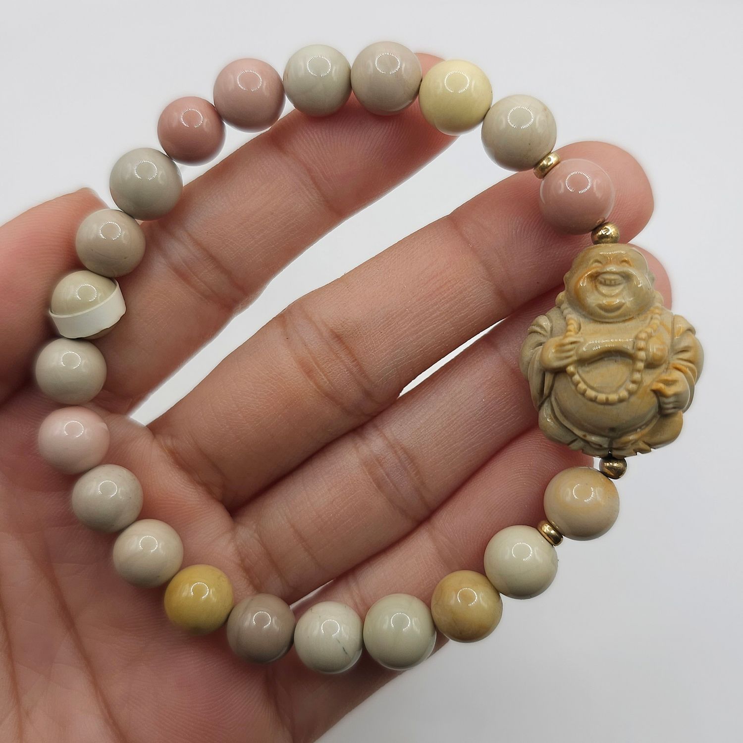 Natural Alashan Agate with Buddha